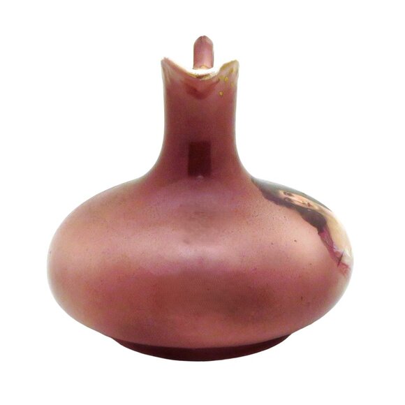 Antique Victorian 1890s Austria Enamel Portrait of Woman Mini Pitcher Vase - Picture 4 of 7